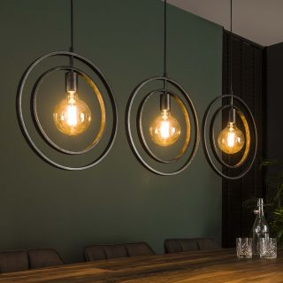 Hanglamp Turn around | 3 lichts | Charcoal