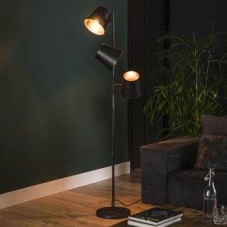 Vloerlamp Kinetic | 3 lichts | Ø18 | Charcoal