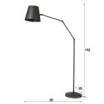 Vloerlamp knik verstelbaar / Charcoal