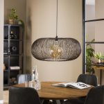 Hanglamp copper twist | Ø70 | Zwart nikkel