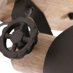 Spot Gearwood | 2 lichts | Antraciet, Zwart, Grijs, Bruin