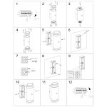 Buitenlamp | 2 lichts | Zwart
