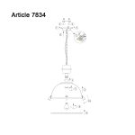 Hanglamp Bikkel | 1 lichts | Grijs, Zilver, Grijs