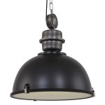 Hanglamp Bikkel | 1 lichts | Zilver, Grijs, Zwart