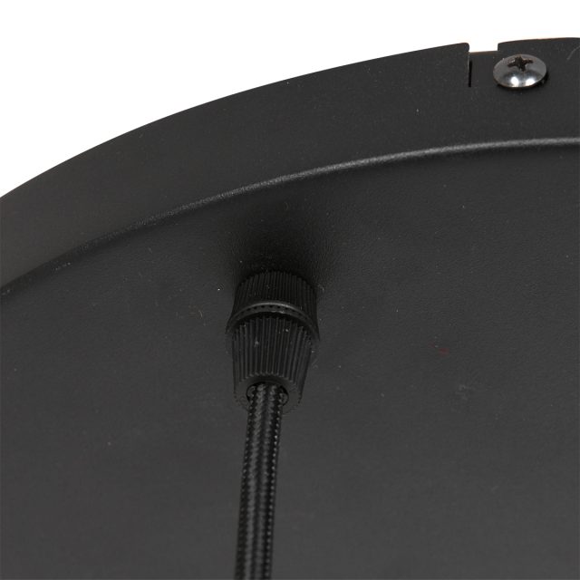 Hanglamp Bollique | 3 lichts | Transparant, Zwart