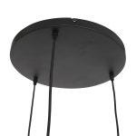 Hanglamp Bollique | 3 lichts | Transparant, Zwart
