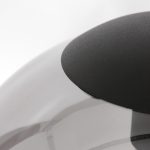 Hanglamp Bollique | 3 lichts | Transparant, Zwart