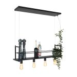 Hanglamp Buckley | 4 lichts | Zwart