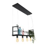Hanglamp Buckley | 4 lichts | Zwart