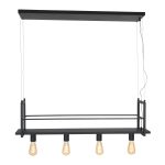 Hanglamp Buckley | 4 lichts | Zwart