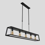 Hanglamp Buckley | 5 lichts | Zwart
