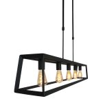 Hanglamp Buckley | 5 lichts | Zwart