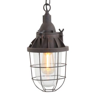 Hanglamp Ebbe | 1 lichts | Bruin, Transparant