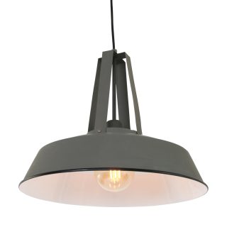 Hanglamp Eden | 1 lichts | Grijs, Wit