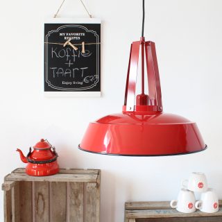 Hanglamp Eden | 1 lichts | Rood, Wit
