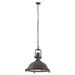 Hanglamp Eliga | 1 lichts | Bruin, Wit