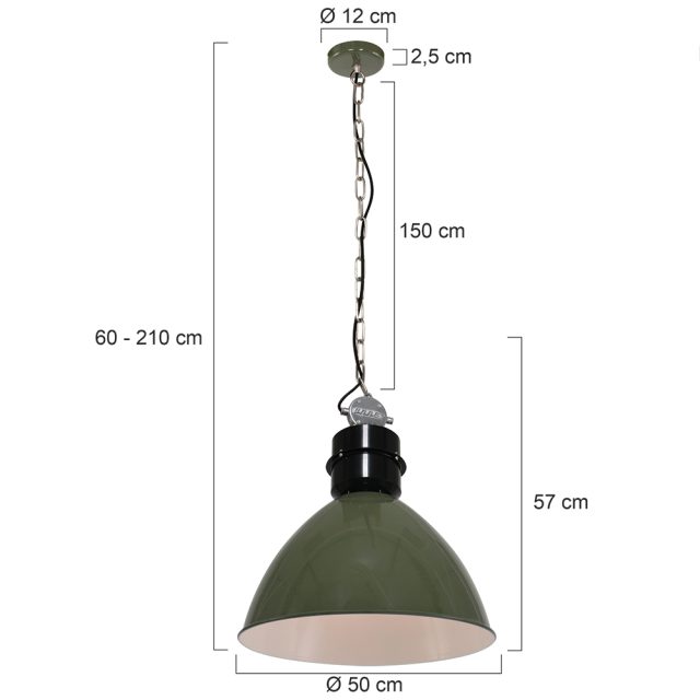 Hanglamp Frisk | 1 lichts | Zwart
