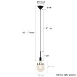 Hanglamp Minimalics | 1 lichts | Zwart