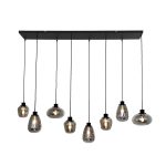 Hanglamp Reflexion | 8 lichts | Grijs, Zwart