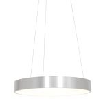 Hanglamp Ringlede | 1 lichts | Wit, Zilver, Grijs