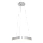 Hanglamp Ringlede | 1 lichts | Wit, Zilver, Grijs
