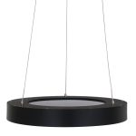 Hanglamp Ringlede | 1 lichts | Wit, Zwart
