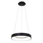 Hanglamp Ringlede | 1 lichts | Wit, Zwart