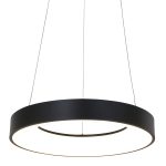 Hanglamp Ringlede | 1 lichts | Wit, Zwart