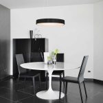 Hanglamp Ringlede | 1 lichts | Wit, Zwart