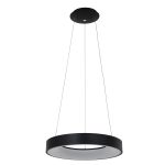 Hanglamp Ringlede | 1 lichts | Wit, Zwart