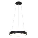 Hanglamp Ringlede | 1 lichts | Wit, Zwart