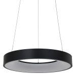 Hanglamp Ringlede | 1 lichts | Wit, Zwart