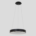 Hanglamp Ringlede | 1 lichts | Wit, Zwart