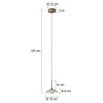 Hanglamp Sovereign classic | 1 lichts | Brons, Bruin, Crème, Wit