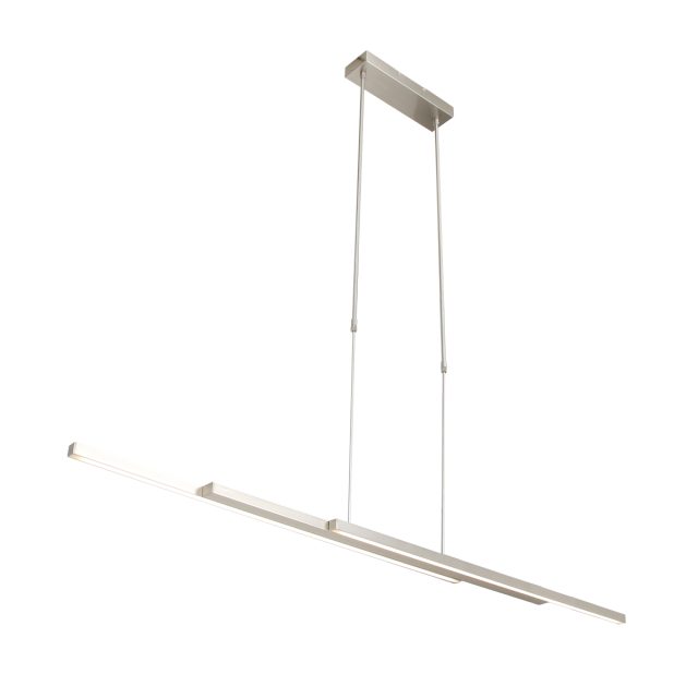 Hanglamp Zelena LED | 4 lichts | Zilver, Grijs