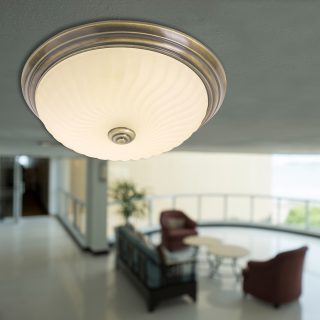 Plafondlamp Ceiling and wall | 2 lichts | Brons, Bruin, Crème, Wit