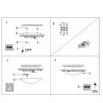 Plafondlamp Ceiling and wall | 2 lichts | Brons, Bruin, Wit
