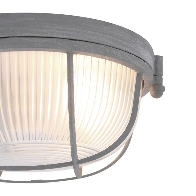 Plafondlamp Lisanne | 1 lichts | Grijs, Transparant