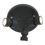 Plafondlamp Natasja LED | 3 lichts | Zwart