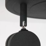 Plafondlamp Natasja LED | 3 lichts | Zwart