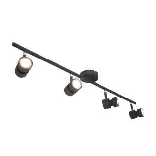 Plafondlamp Natasja LED | 4 lichts | Zwart