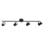 Plafondlamp Natasja LED | 4 lichts | Zwart