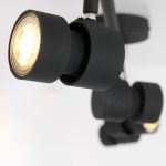Plafondlamp Natasja LED | 4 lichts | Zwart