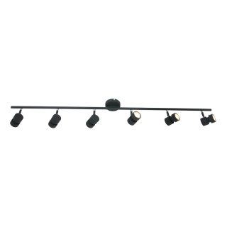 Plafondlamp Natasja LED | 6 lichts | Zwart