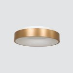 Plafondlamp Ringlede | 1 lichts | Goud, Wit