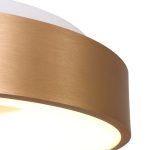 Plafondlamp Ringlede | 1 lichts | Goud, Wit