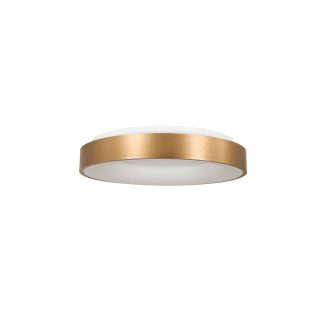 Plafondlamp Ringlede | 1 lichts | Goud, Wit