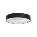 Plafondlamp Ringlede | 1 lichts | Wit, Zwart