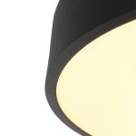 Plafondlamp Ringlede | 1 lichts | Wit, Zwart
