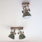 Spot Gearwood | 1 lichts | Grijs, Bruin